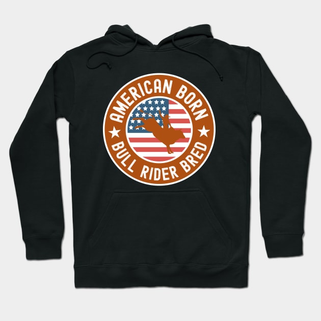 Bull Rider Usa Hoodie by footballomatic